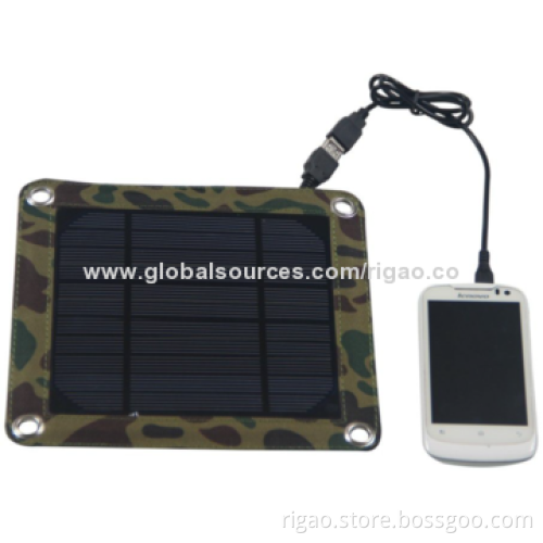 5W portable solar charger for mobile phone